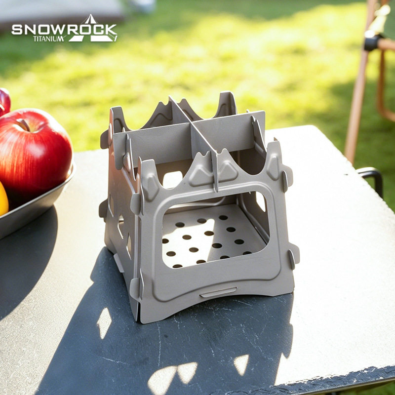 Ultralight Titanium Wood Stove Backpack - Stufa Pieghevole in Lega di Titanio,