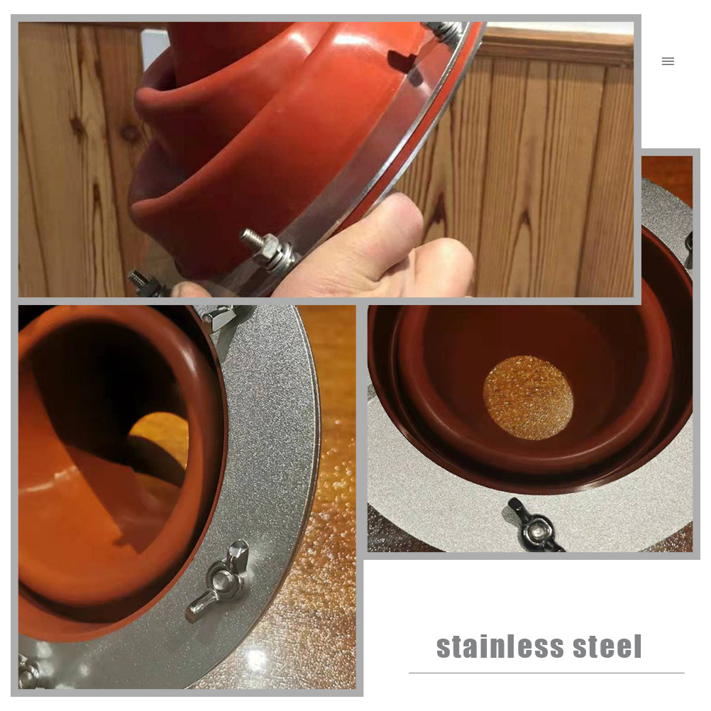Fireproof Stove Jack Tent Silicone - Anello ignifugo in silicone e acciaio