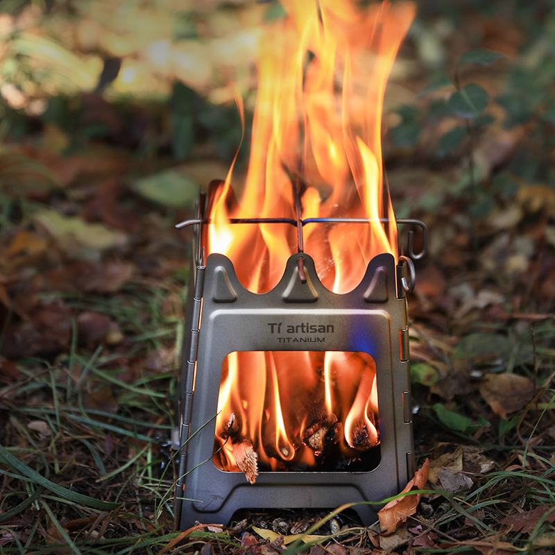 Titanium Folding Wood Stove Tent - Tiartisan Stufa a legna da esterno