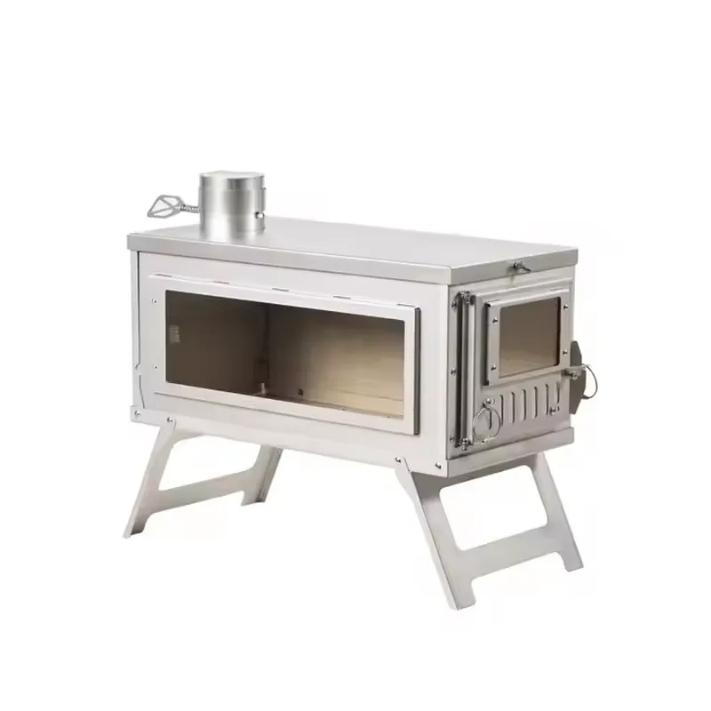 Titanium Folding Wood Stove Tent - Stufa da tenda portatile in titanio,