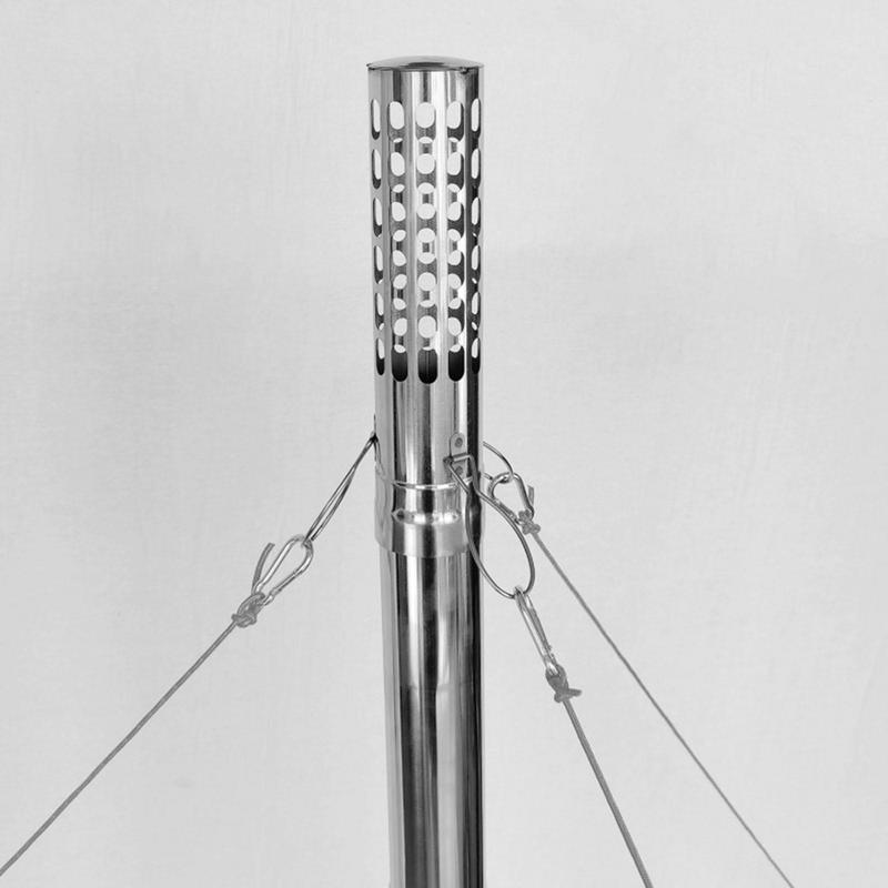 Tent Stove Pipe Spark Arrestor Cap - Tenda Stufa Camino Tubo Stufa In