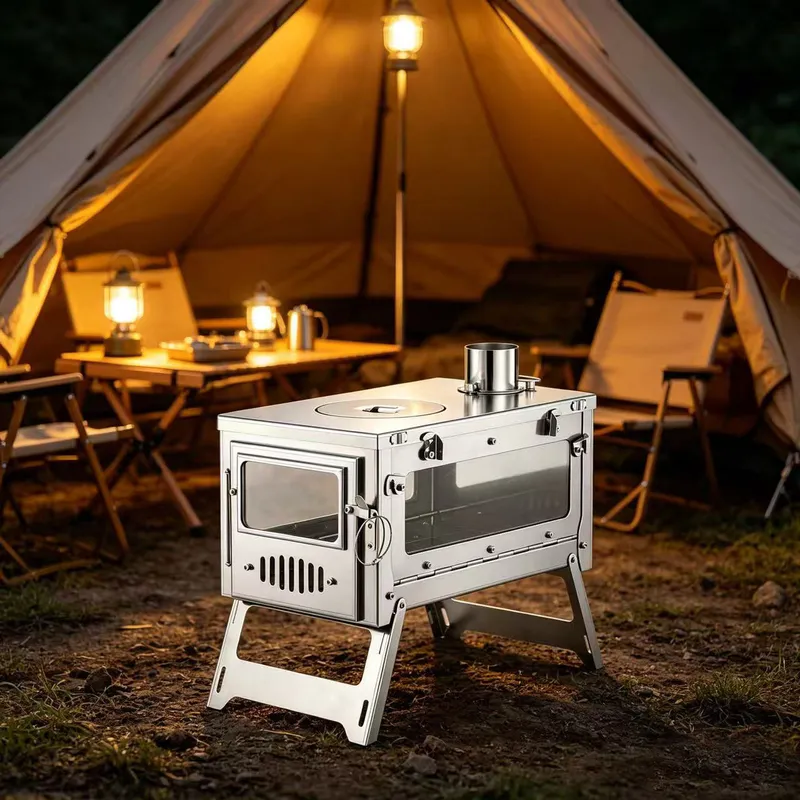 Fornello Pieghevole in Lega di - Titanium Folding Wood Stove Tent recensione e prezzo