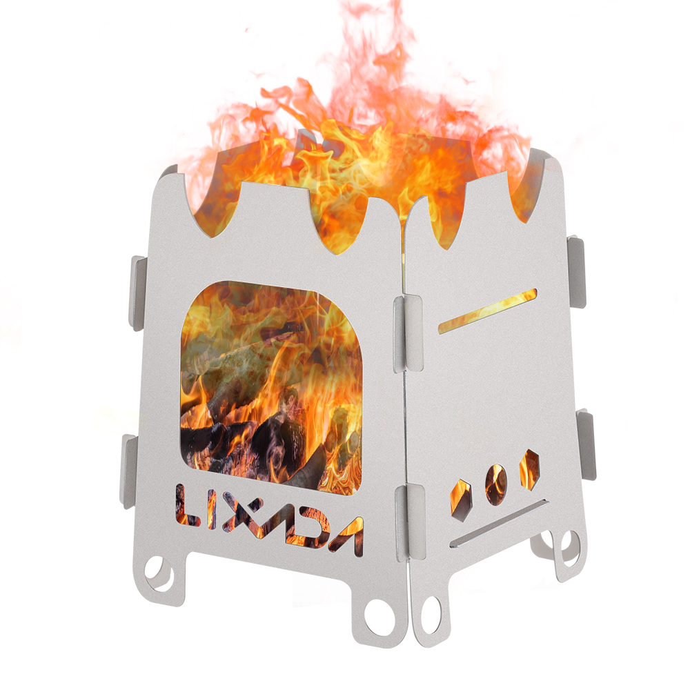 Lixada stufa da campeggio all' - Titanium Folding Wood Stove Tent recensione e prezzo