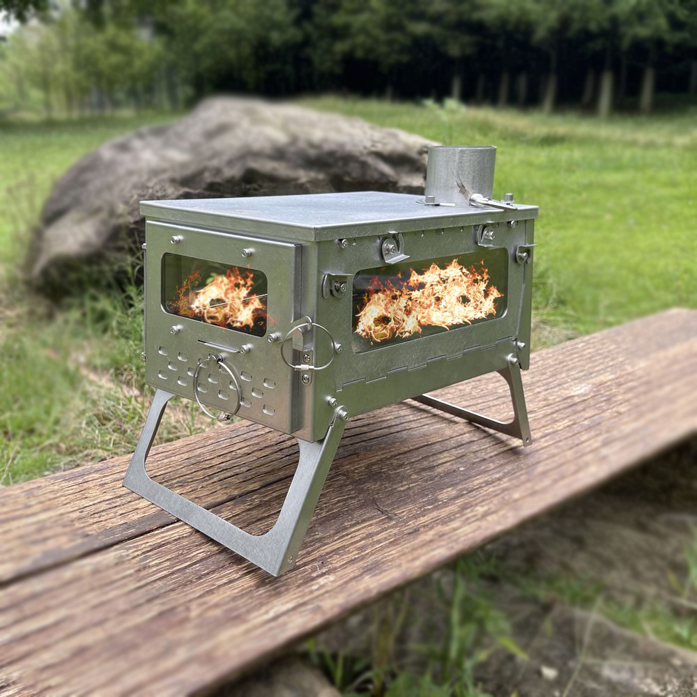 Stufa Ultraleggera per Tenda c - Hot Tent Wood Stove With Chimney Pipe recensione e prezzo