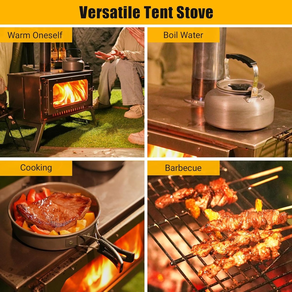 Stufa Portatile per Tenda 2026 - Hot Tent Wood Stove With Chimney Pipe recensione e prezzo