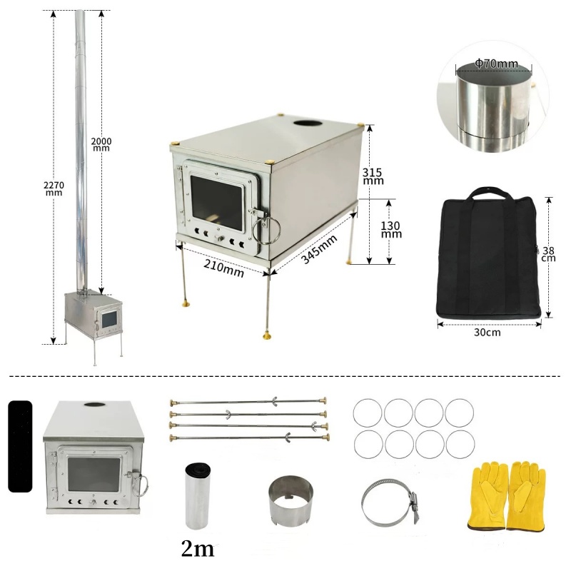 Tenda pieghevole stufa leggera - Titanium Folding Wood Stove Tent recensione e prezzo