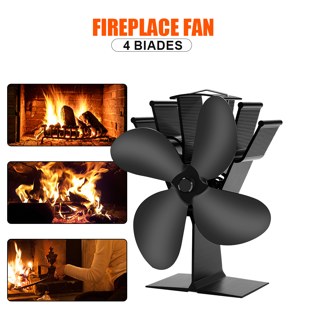 Ventilatore per stufa alimenta - Stove Fan Heat Powered 4 Blade recensione e prezzo