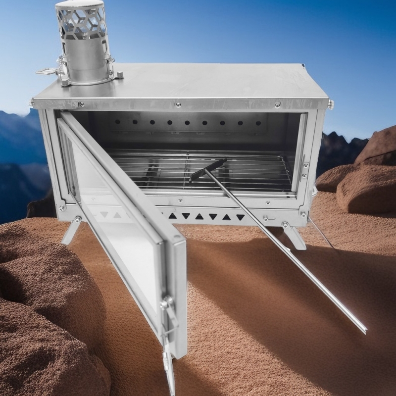 Stufa a legna pieghevole in ti - Titanium Folding Wood Stove Tent recensione e prezzo