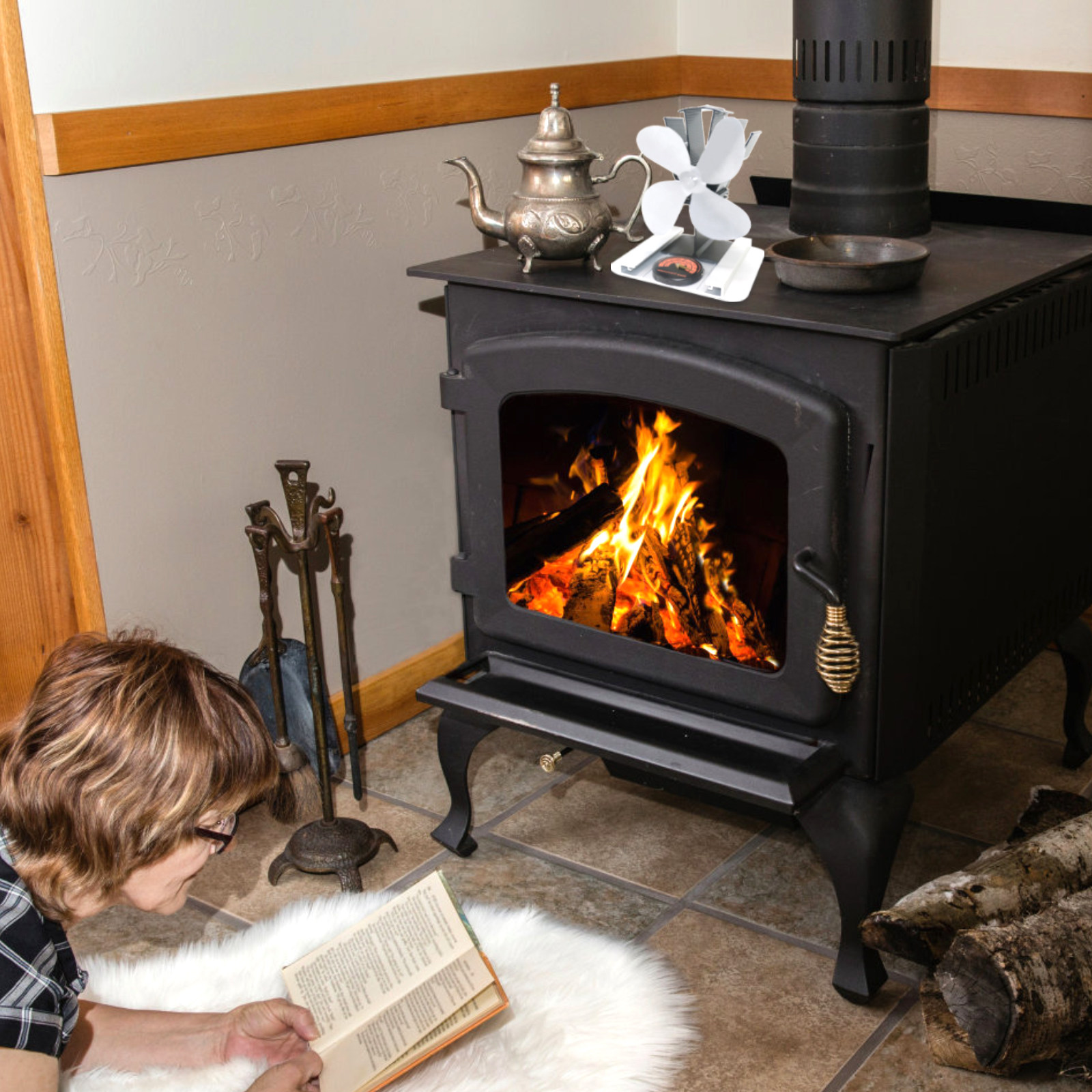 Pale di ricambio in lega di al - Stove Fan Heat Powered 4 Blade recensione e prezzo