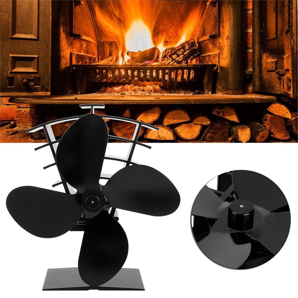 Ventilatore per Stufa a Legna  - Stove Fan Heat Powered 4 Blade recensione e prezzo