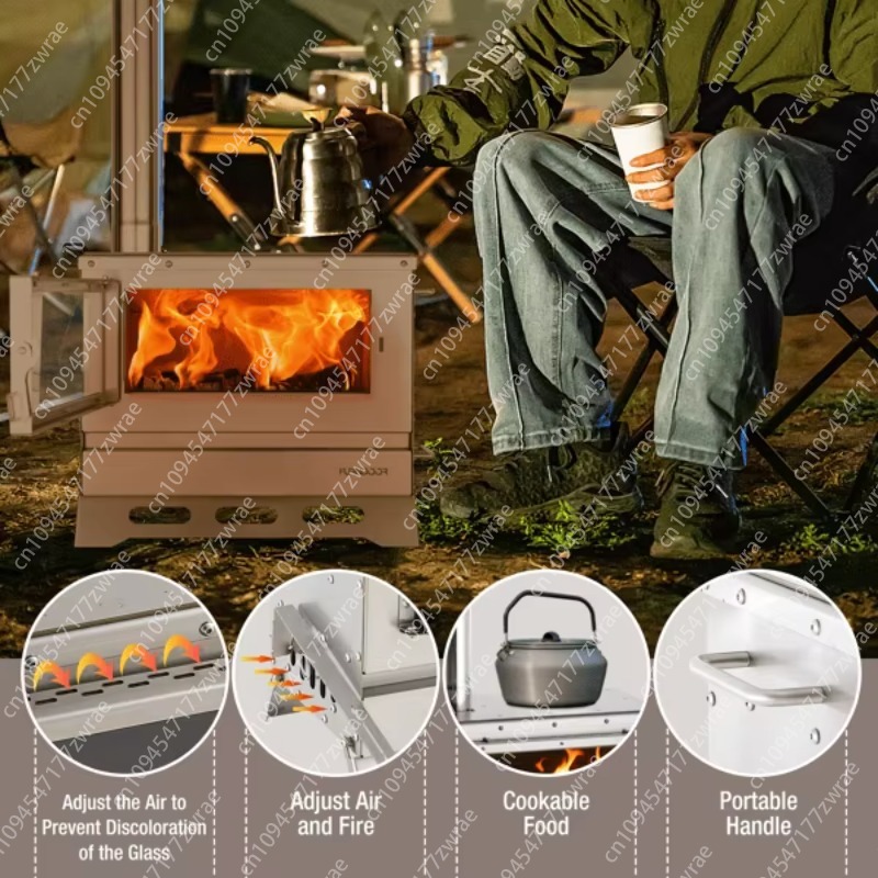Stufa a Legna Portatile Pieghe - Hot Tent Wood Stove With Chimney Pipe recensione e prezzo