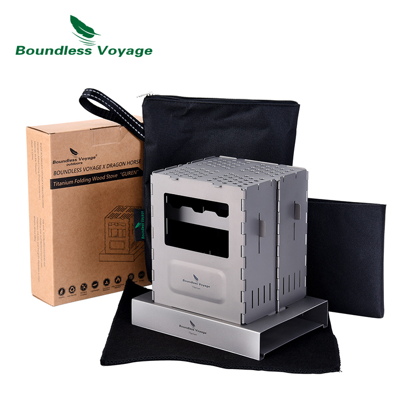 Fornello da campeggio pieghevo - Titanium Folding Wood Stove Tent recensione e prezzo
