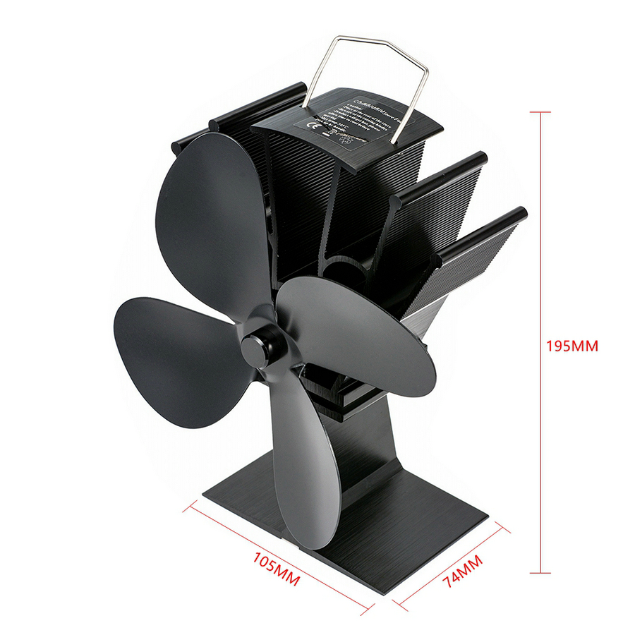 Mini ventola per stufa aliment - Stove Fan Heat Powered 4 Blade recensione e prezzo