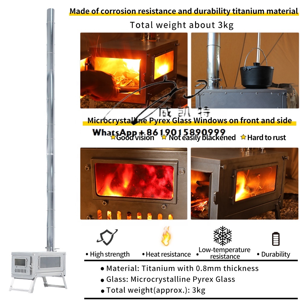 Stufa a Legna Ultraleggera in  - Ultralight Titanium Wood Stove Backpack recensione e prezzo