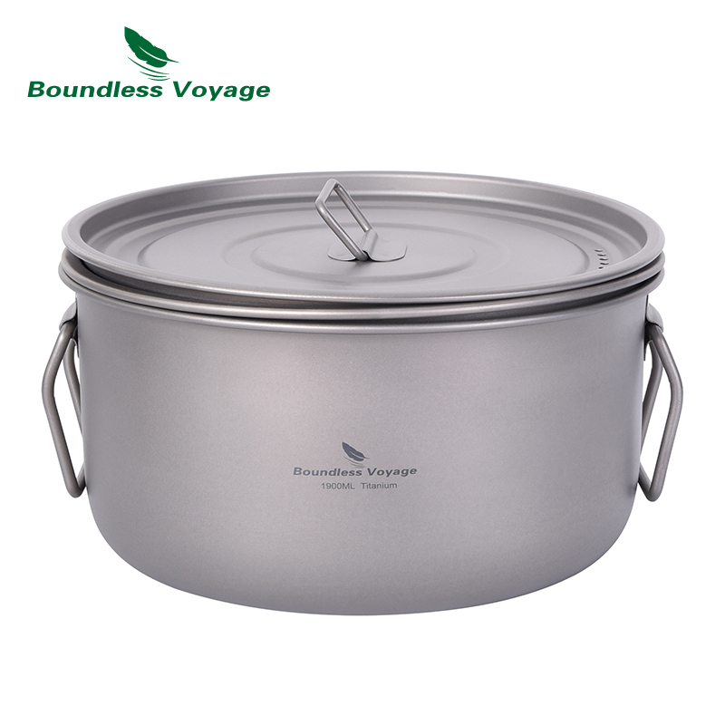 Boundless Voyage Camping Pento - Titanium Cooking Pot Pan Mess Kit recensione e prezzo