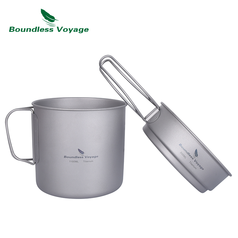 Set da campeggio Boundless Voy - Titanium Cooking Pot Pan Mess Kit recensione e prezzo