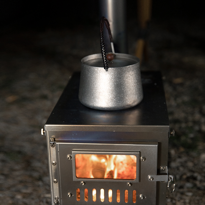 Stufa per tenda da campeggio a - Titanium Folding Wood Stove Tent recensione e prezzo
