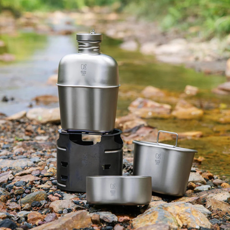 Keith Set da campeggio all-in- - Ultralight Titanium Wood Stove Backpack recensione e prezzo