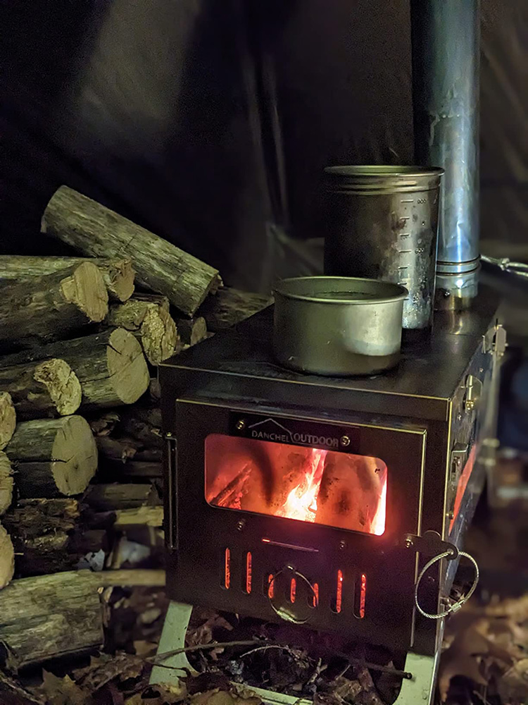 Stufa da tenda in titanio DANC - Titanium Folding Wood Stove Tent recensione e prezzo