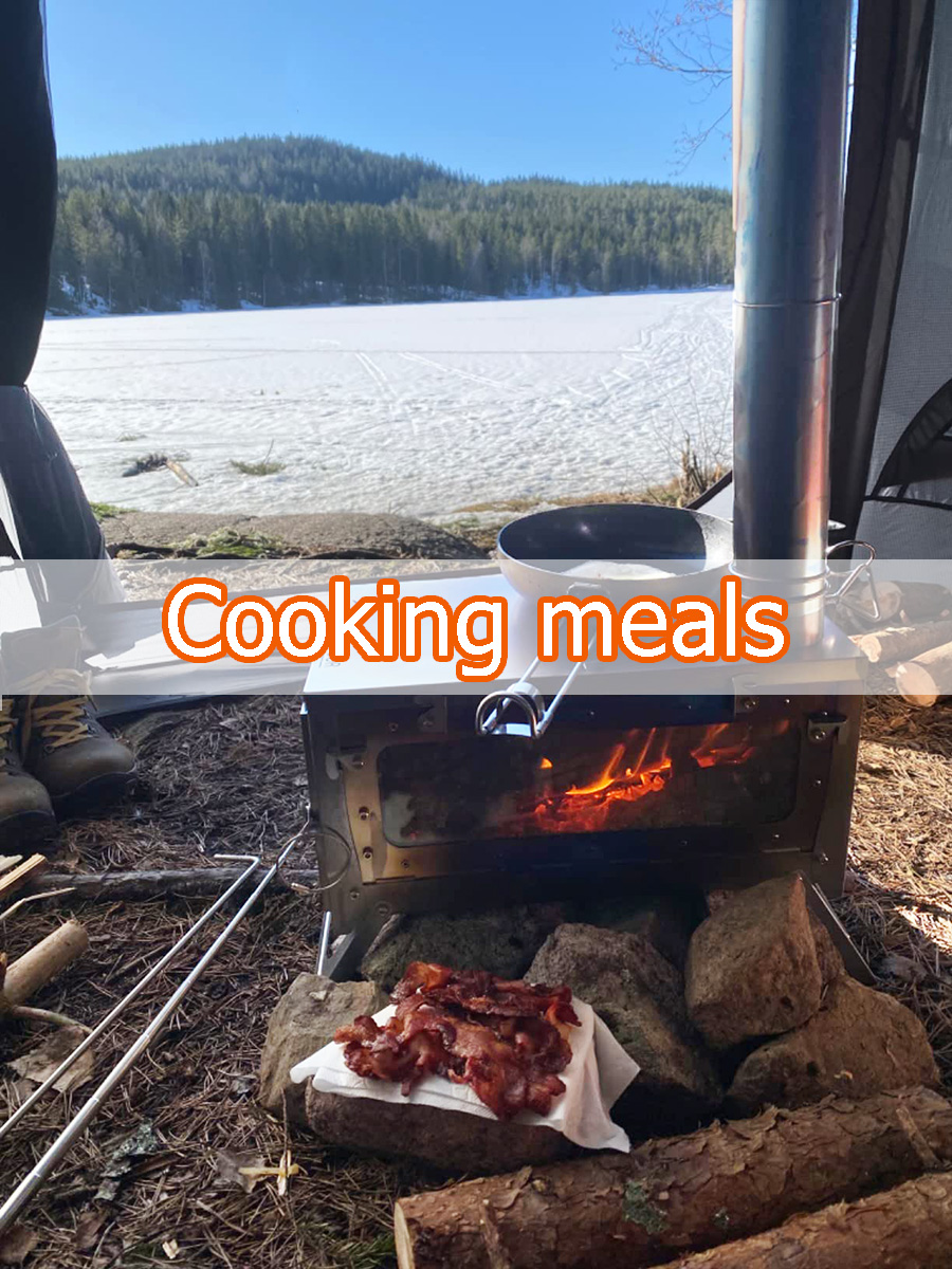 Stufa da tenda in titanio DANC - Titanium Folding Wood Stove Tent recensione e prezzo