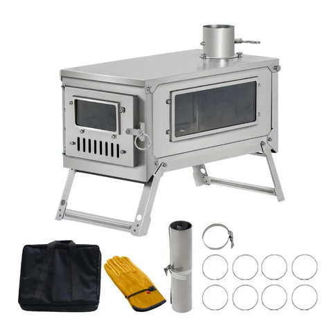 Stufa a Legna Ultraleggera in  - Ultralight Titanium Wood Stove Backpack recensione e prezzo