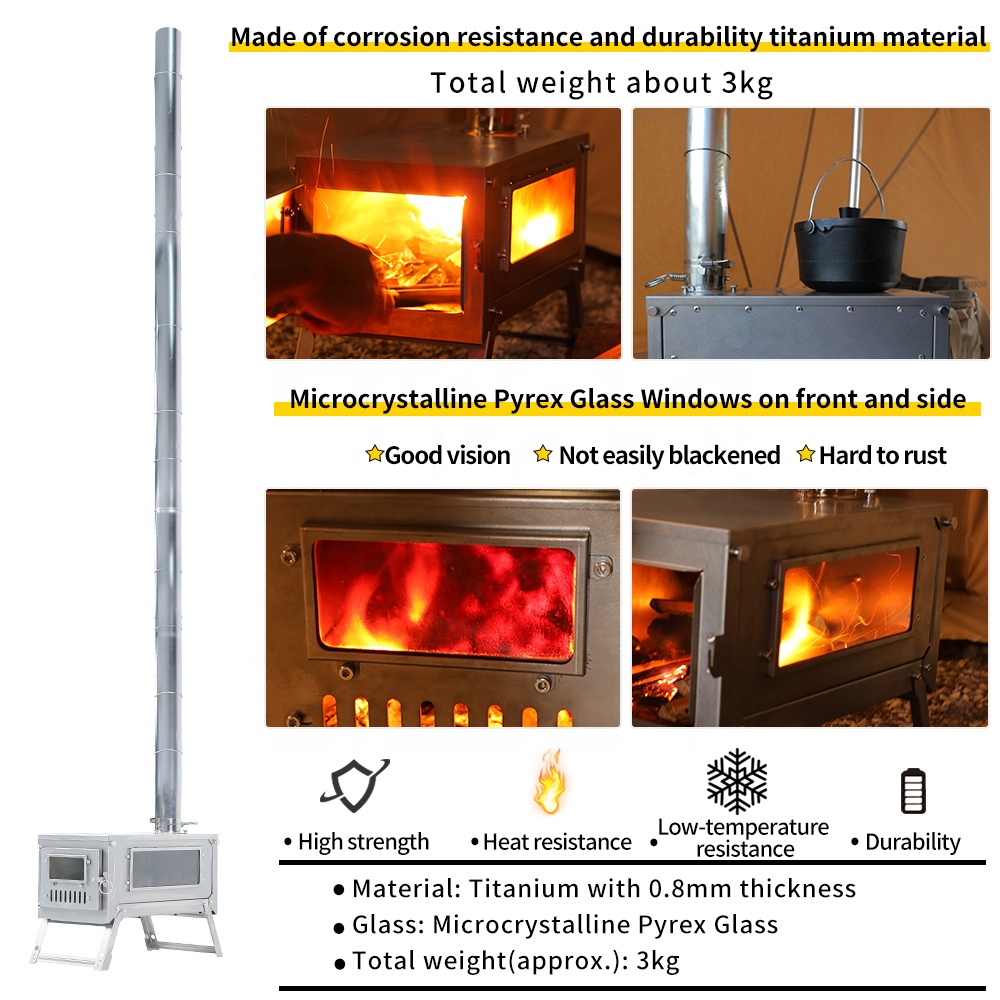 Stufa a Legna Ultraleggera in  - Ultralight Titanium Wood Stove Backpack recensione e prezzo
