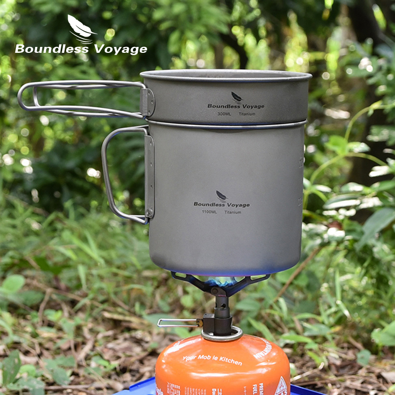 Set da Cucina da Campeggio in  - Titanium Cooking Pot Pan Mess Kit recensione e prezzo