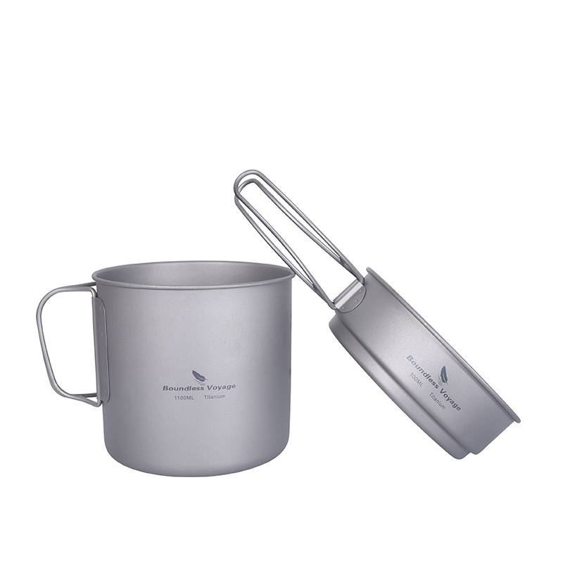 Set da Cucina da Campeggio in  - Titanium Cooking Pot Pan Mess Kit recensione e prezzo