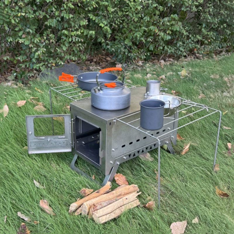 Stufa a legna in titanio stufa - Titanium Folding Wood Stove Tent recensione e prezzo