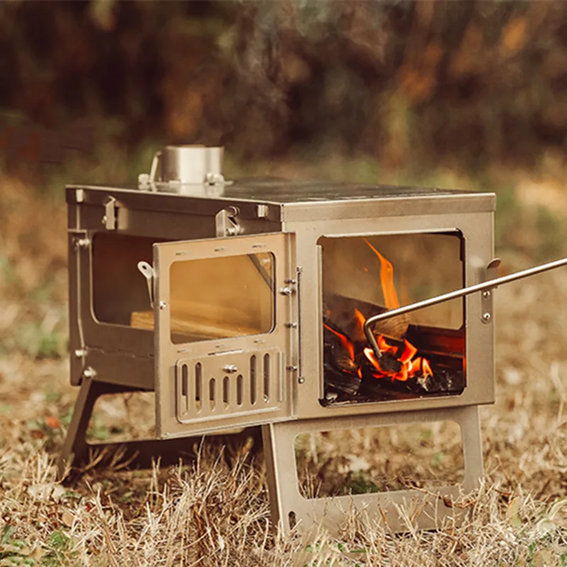 Cucina da campeggio Montaggio  - Titanium Folding Wood Stove Tent recensione e prezzo