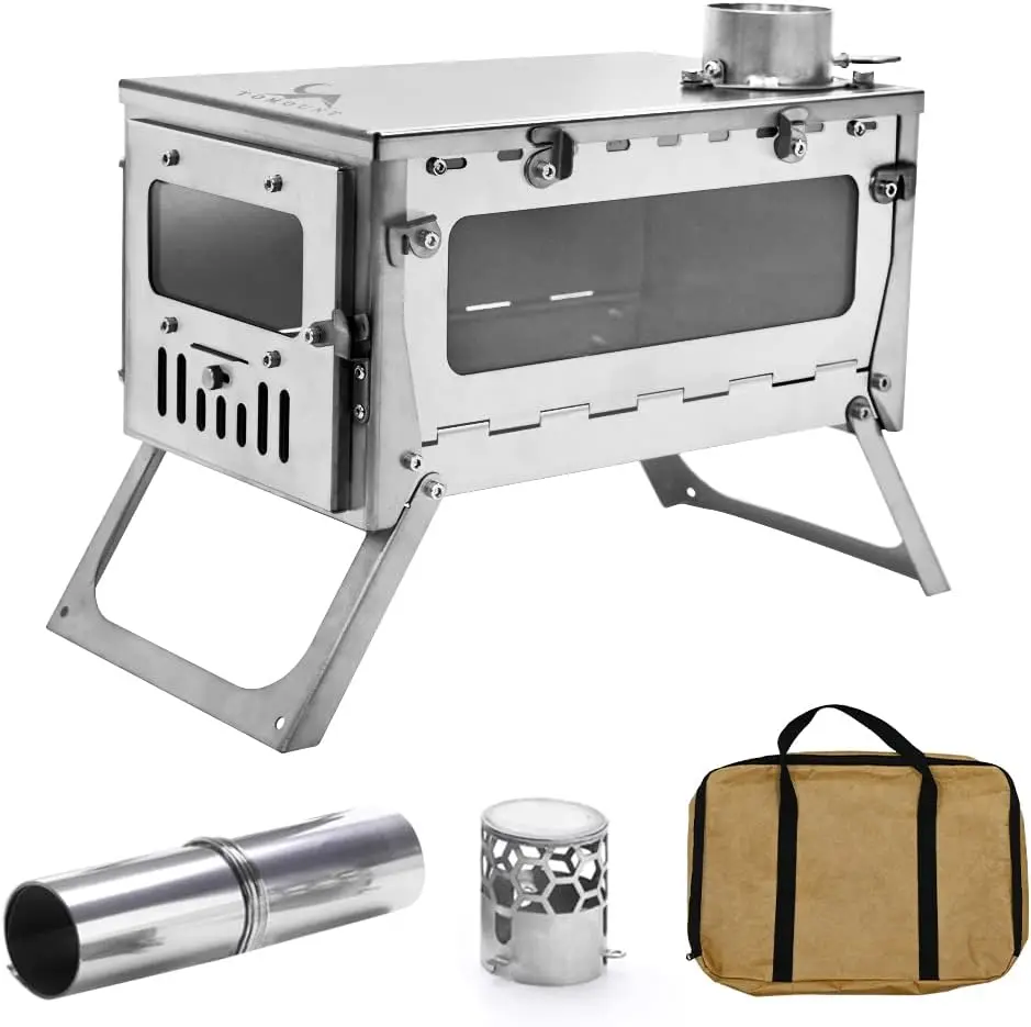 Cucina da campeggio Montaggio  - Titanium Folding Wood Stove Tent recensione e prezzo
