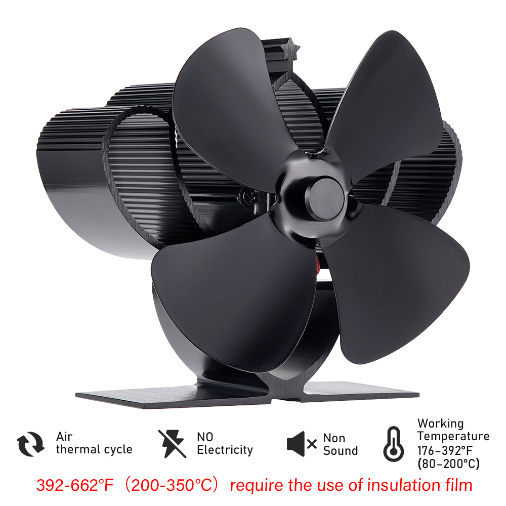Mini Ventilatore per Stufa a 4 - Stove Fan Heat Powered 4 Blade recensione e prezzo