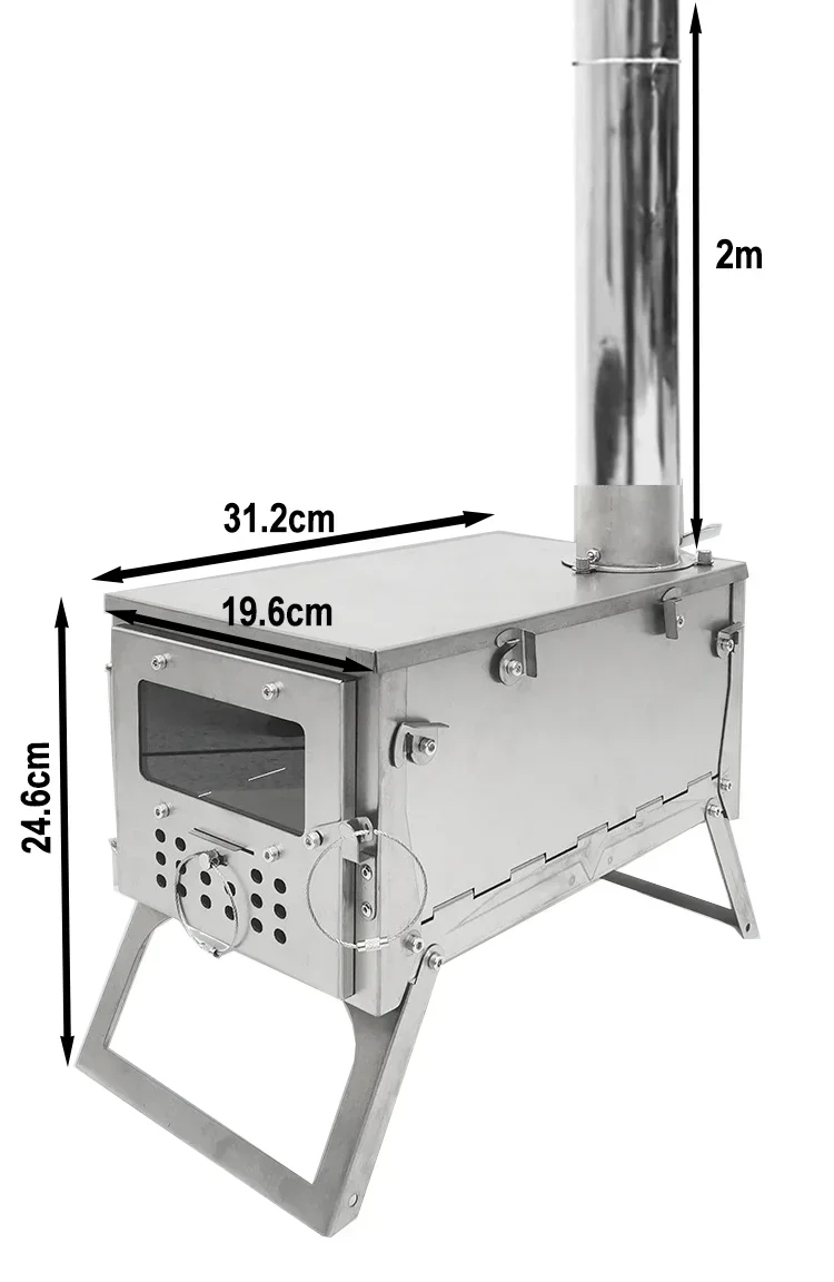 Stufa a Legna in Titanio Porta - Titanium Folding Wood Stove Tent recensione e prezzo