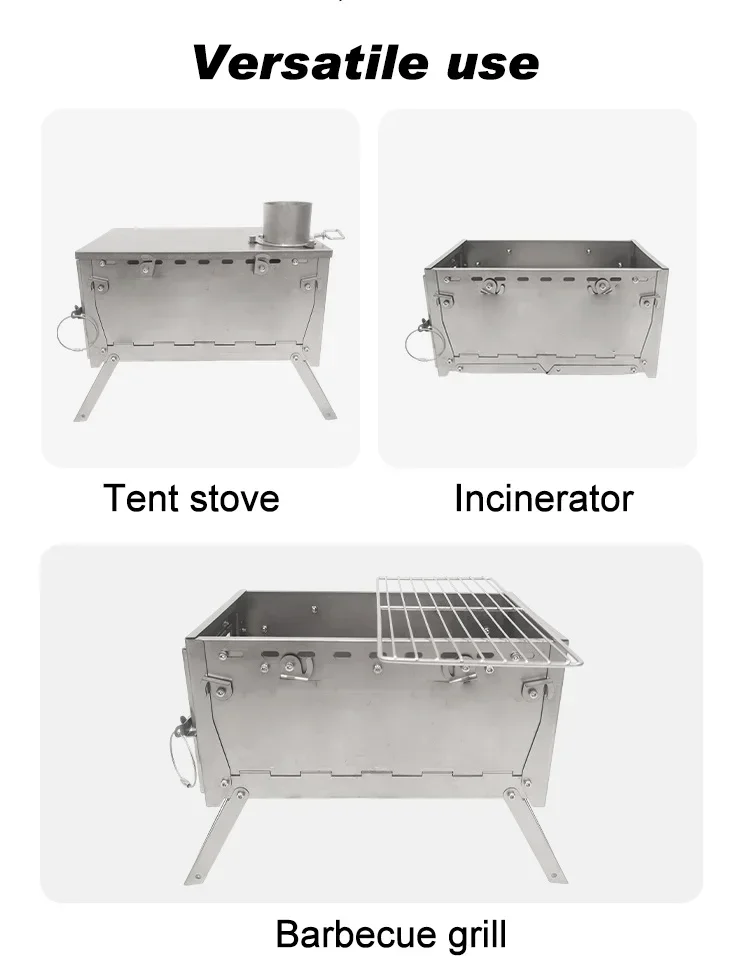 Stufa a Legna in Titanio Porta - Titanium Folding Wood Stove Tent recensione e prezzo