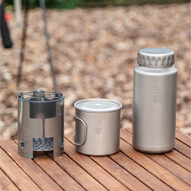 Set da Campeggio KEITH in Tita - Ultralight Titanium Wood Stove Backpack recensione e prezzo