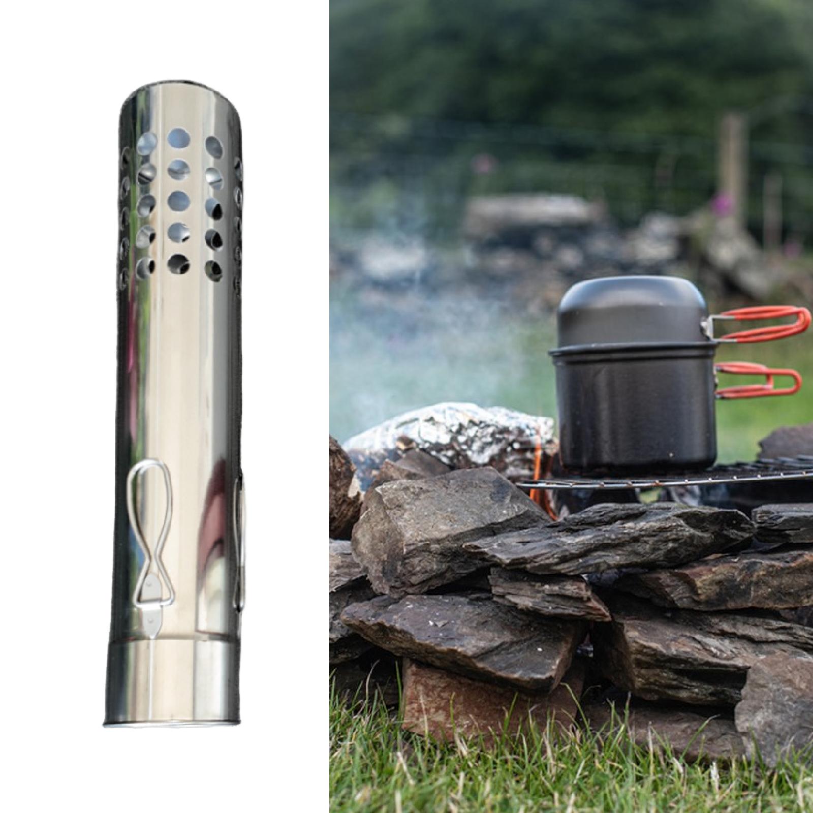 Tubo per Camino da Esterno con - Tent Stove Pipe Spark Arrestor Cap recensione e prezzo