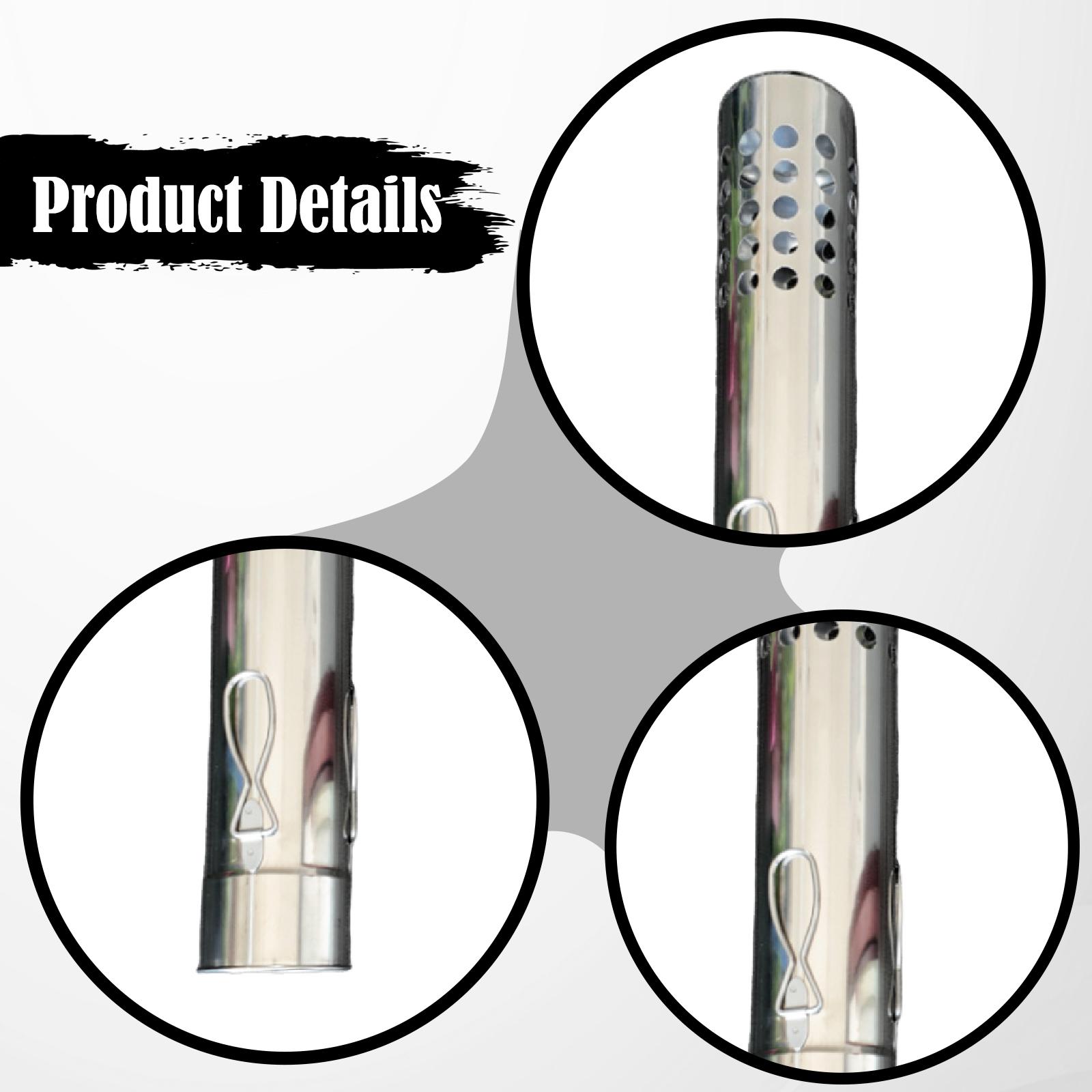 Tubo per Camino da Esterno con - Tent Stove Pipe Spark Arrestor Cap recensione e prezzo