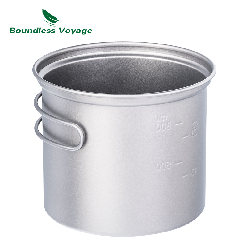 Boundless Voyage Camping Set d - Titanium Cooking Pot Pan Mess Kit recensione e prezzo