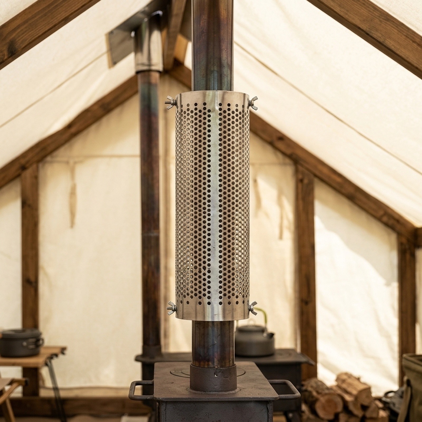Tubo per camino da campeggio i - Hot Tent Wood Stove With Chimney Pipe recensione e prezzo