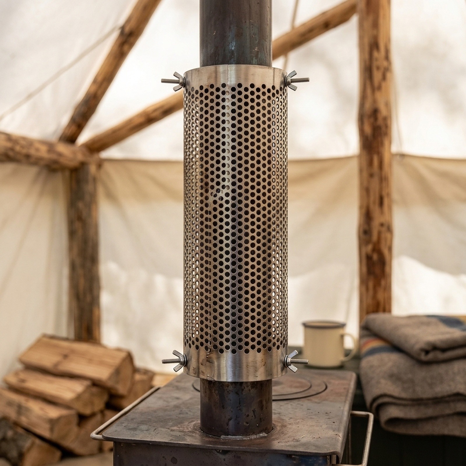 Tubo per camino da campeggio i - Hot Tent Wood Stove With Chimney Pipe recensione e prezzo