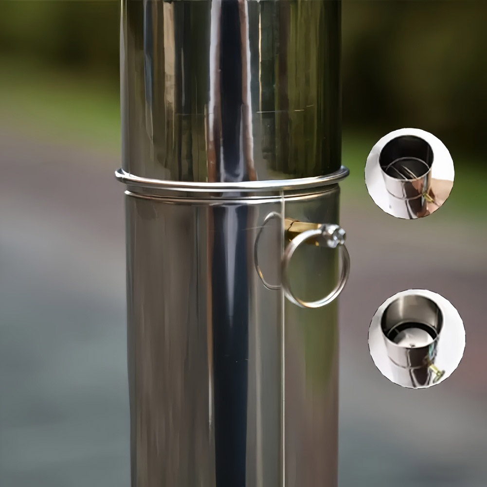 Kit per camino da campeggio, c - Hot Tent Wood Stove With Chimney Pipe recensione e prezzo