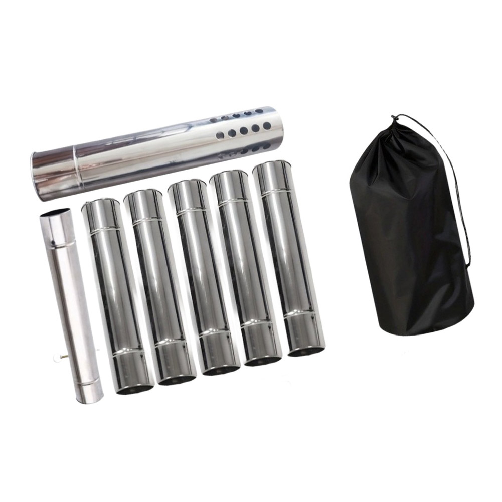 Kit per camino da campeggio, c - Hot Tent Wood Stove With Chimney Pipe recensione e prezzo