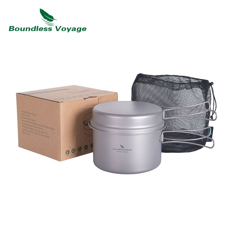 Boundless Voyage Titanium Pot  - Titanium Cooking Pot Pan Mess Kit recensione e prezzo