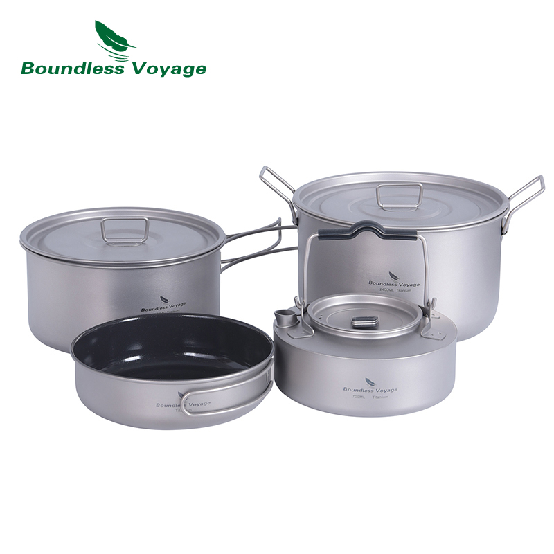 Boundless Voyage Titanium Pent - Titanium Cooking Pot Pan Mess Kit recensione e prezzo