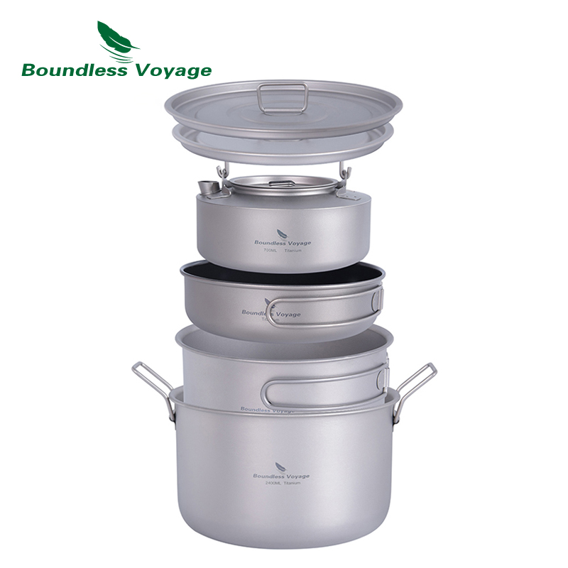 Boundless Voyage Titanium Pent - Titanium Cooking Pot Pan Mess Kit recensione e prezzo