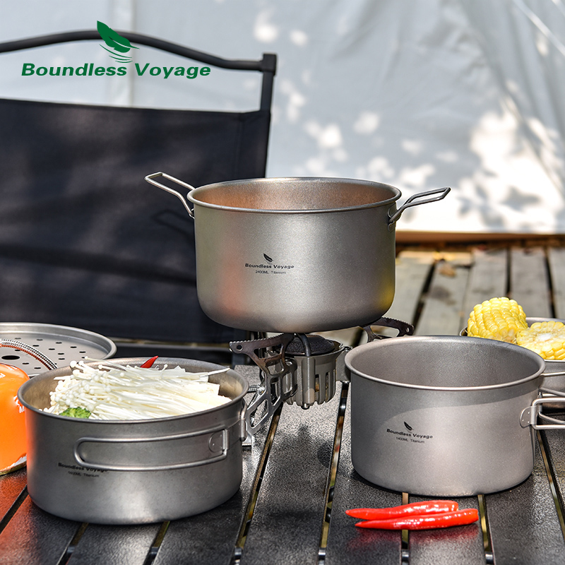 Boundless Voyage Titanium Pent - Titanium Cooking Pot Pan Mess Kit recensione e prezzo