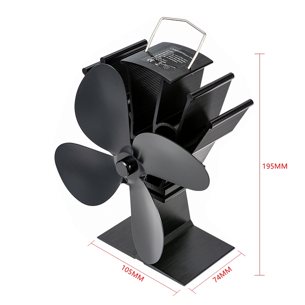 Ventilatore per stufa alimenta - Stove Fan Heat Powered 4 Blade recensione e prezzo